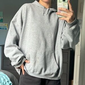 Grey oversized hoodie